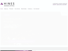 Tablet Screenshot of hinesassociates.com